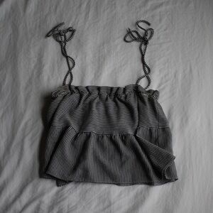 Pacsun Striped Baby Doll Blouse